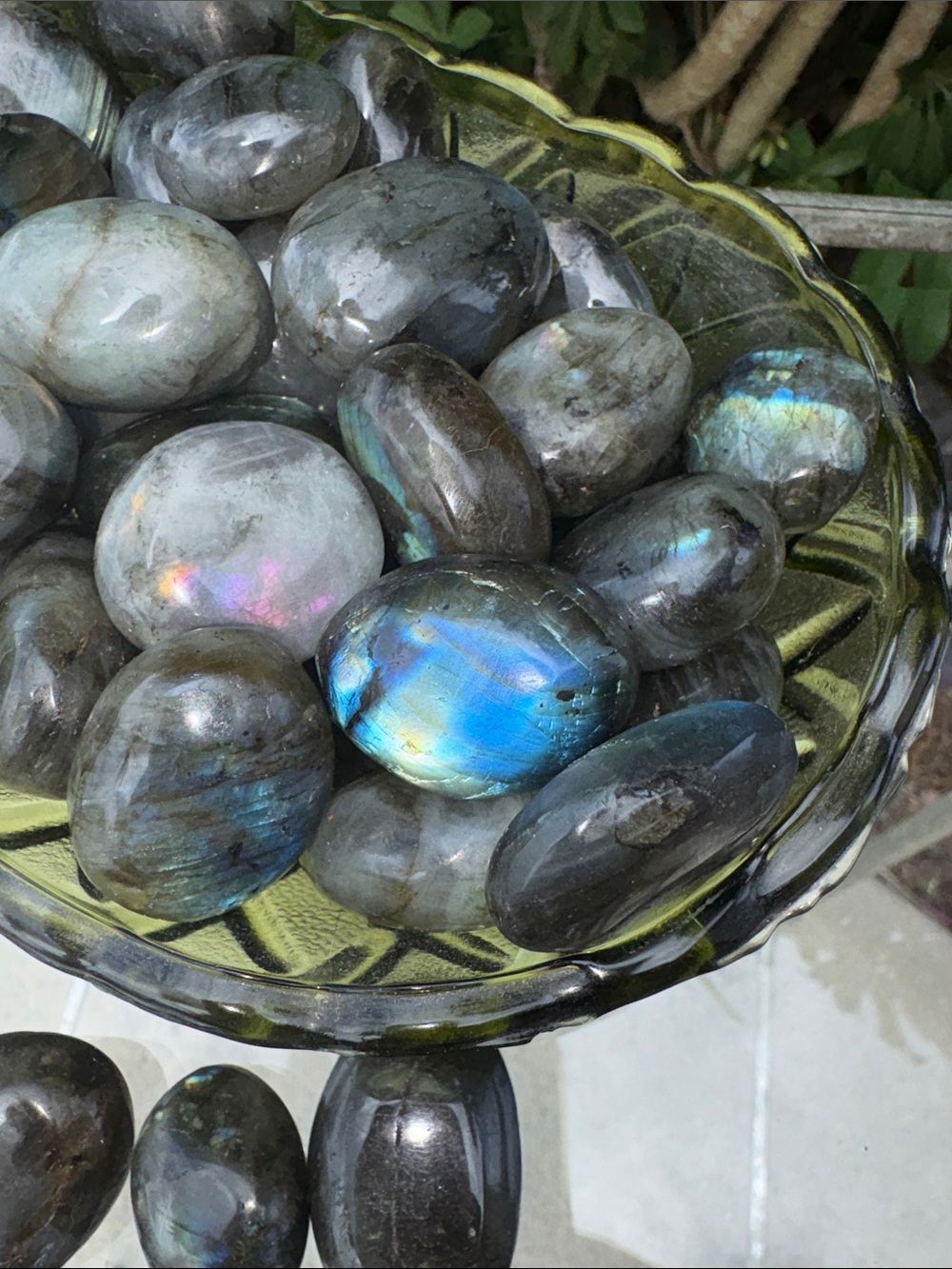 Polished Labradorite Stones with Flash